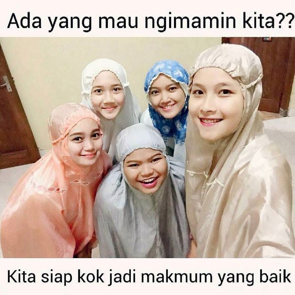 meme santriwati lucu